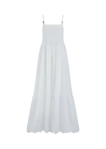 Riani Maxikleid Kleid 36 - Eleganz für jeden Anlass - Schickes Maxikleid in Größe 36, gefertigt aus 100% Baumwolle. Ideal für besondere Anlässe oder den Alltag. Bequem und stilvoll, perfekt für warme Tage.