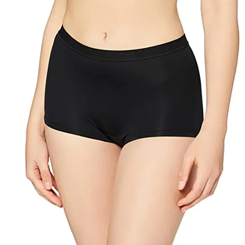 Sloggi Damen Sensual Fresh Short Panty, Schwarz, 42 EU