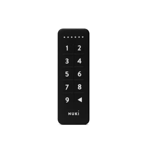 Nuki Keypad - Codeschloss für Haustür, smarte Erweiterung für Nuki Smart Lock mit 6-stelligem Zutrittscode, staub- und wasserfest, einfach zu montieren