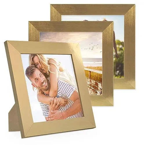 PHOTOLINI Bilderrahmen 3er Set - Stilvolle Wanddekoration - Gestalten Sie Ihre individuelle Bilderwand mit diesem 3er Set stabiler MDF-Rahmen. Inklusive praktischem Zubehör für einfache Montage und kreative Arrangements. Ideal für Fotos und Erinnerungsstücke.