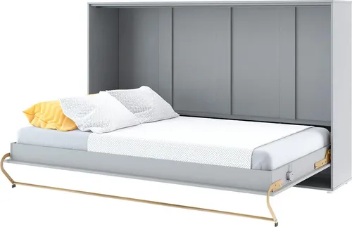 Schrankbett 120 x 200 Horizontal CP-05 Grau LENART CONCEPT PRO Wandklappbett