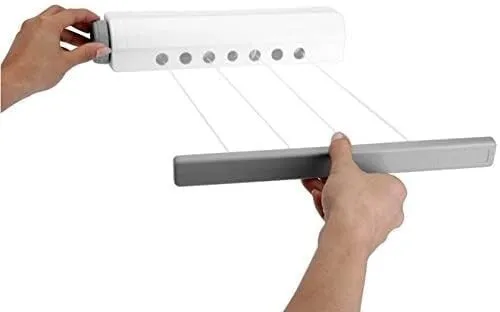 RESCH Ausziehbare Wäscheleine für Wand