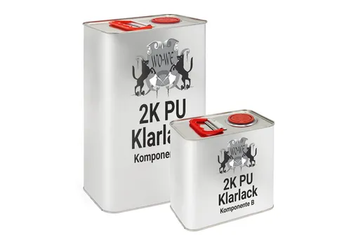 WO-WE Holzlack 2k PU Klarlack W726, 7.5kg - Matt und langlebig - Holzlacke mit 2K PU-Technologie für höchsten Schutz. Ideal für Holz, Metall und Stein. Widerstandsfähig gegen Kratzer, UV-Strahlen und Witterungseinflüsse.