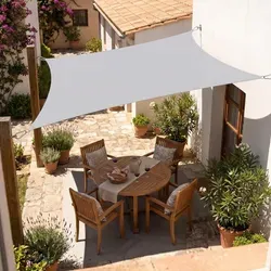 Sonnensegel Balkon 160g/m² Polyester - UV-Schutz & flexible Montage 2x3 m Hellgrau - Leichtes Sonnensegel aus 160 g/m² Polyester, ideal für Balkon, Terrasse oder Garten. Atmungsaktiv für angenehmes Klima und einfach zu montieren – perfekter Schutz vor Sonne bei flexibler Nutzung.