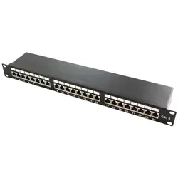 CAT6a Patchpanel 24 Port STP - Voll geschirmtes Netzwerkverteilerfeld - Kategorie: Patchpanels, bietet 24 geschirmte RJ45 Buchsen für eine störungsfreie Datenübertragung und ist ideal für professionelle Netzwerkinstallationen.