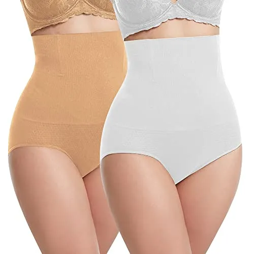 Libella Damen figurenformend Miederslip mit Bauch-Weg-Effekt 3608 Weiß/Haut M/L