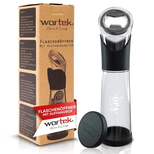Flaschenöffner Schwarz von wortek
