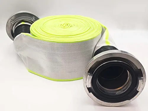 Zoll | A-102-20 Meter Industrieschlauch | Feuerwehrschlauch | Bauschlauch | Flachschlauch | Schlauch mit Storz-Kupplung 4