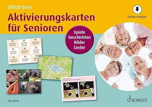 Produktbild Aktivierungskarten für Senioren: Spiele, Geschichten, Bilder, Lieder