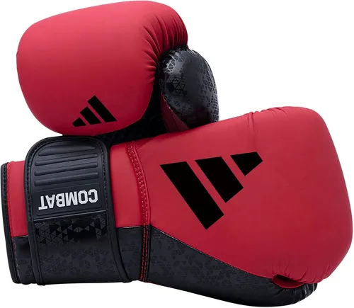 adidas Performance Boxhandschuhe Combat 50 rot|schwarz 16 oz - Robuste Boxhandschuhe für den intensiven Kampfsport, mit Klettverschluss für sicheren Sitz und optimalem Tragekomfort. Ideal für Training und Wettkampf.