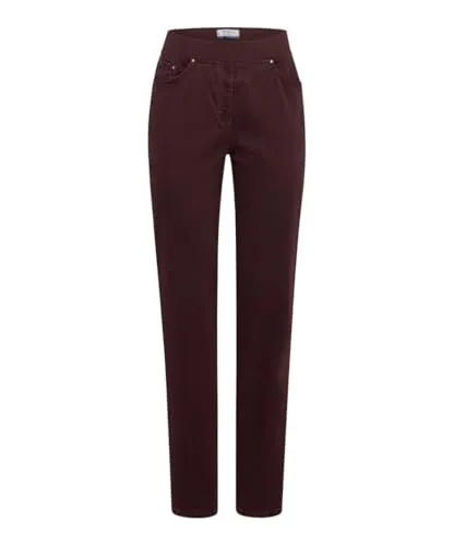 RAPHAELA by BRAX 2-in-1-Hose rot 44 - Stoffhose in modischer Amarone-Farbe, vielseitig tragbar und pflegeleicht für jeden Anlass.