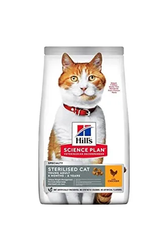 Hills Pet Nutrition S.L. SP Feline Sterilised Young Adult Huhn 3kg 604122 HIL 400 g