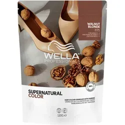 Wella Professionals Supernatural Color 7/71 Walnut Blonde 120 g - Pflanzenbasierte Haarfarbe für lebendige Reflexe und bis zu 100 % Graukaschierung. Einfache Anwendung mit 16 Nuancen. Ideal für natürliche sowie intensive Farbergebnisse.