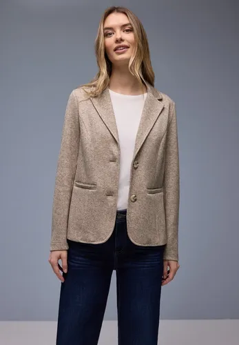 STREET ONE Jackenblazer Rippstrick‑Look mit Reverskragen, mit Viskose