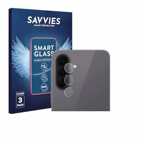 Savvies 3 Stück Panzer Schutz Glas für Samsung Galaxy A57 5G (NUR Kameraschutz) 9H Schutzfolie, Glas-Folie, Klar, Anti-Fingerabdruck, Displayschutz