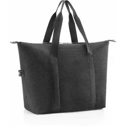 reisenthel Reisetasche extralite weekender M mesh black - Reisetasche für Handgepäck, leicht und robust, ideal für Flugreisen und Wochenendausflüge, mit wasserabweisendem Reißverschluss und praktischer Stecklasche für Trolley-Befestigung.