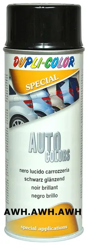 1x400ml Autolackspray Felgenspray Sprühfarbe lack lackspray Schwarz glänzend