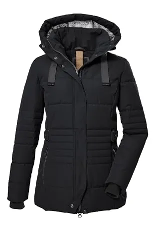 G.I.G.A. DX Damen Steppjacke - Winter-Funktionsjacke in Daunenoptik, wasserabweisend und atmungsaktiv mit abzippbarer Kapuze