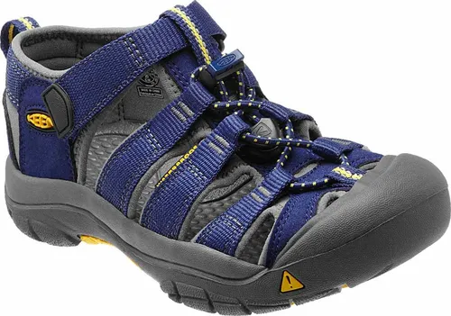 Keen Kinder Sandale Newport H2 - Blue Depths/Gargoyle - Wanderschuhe für Kinder, ideal für Abenteuer im Freien mit robustem Textilmaterial und praktischem Klettverschluss für einfaches An- und Ausziehen.