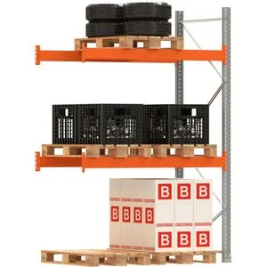 Regalwerk Anbauregal ARTUS für 6 Paletten, 3000kg Fachlast