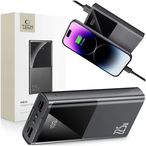 Tech-Protect PB13 Power Bank 20000mAh Grau