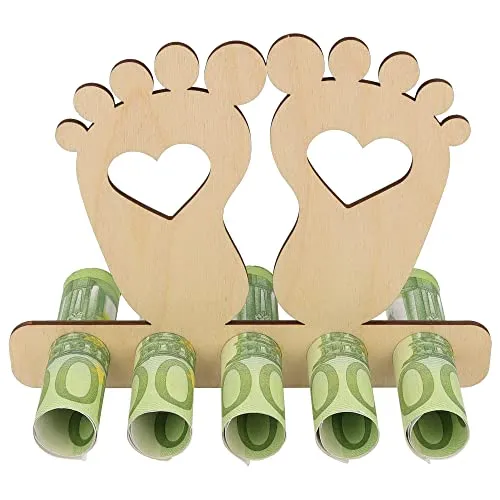 Spruchreif | Geldgeschenk Baby – Originelles Holzgeschenk zur Geburt & Taufe | Geldgeschenke & Gutscheine für Jungen & Mädchen | Perfekt als Baby-Geschenkidee