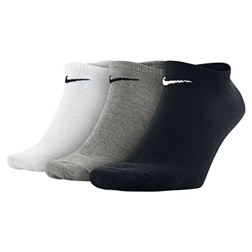 Nike Herren Socken Sport No Show, 3er Pack, Gr. 38-42, Mehrfarben (Multicolore - Noir/Blanc/Gris)