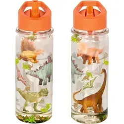 Coppenrath Verlag GmbH & Co.KG Glitzer-Trinkflasche (ca.0,3 l) - Dino Friends 4 - Bunt