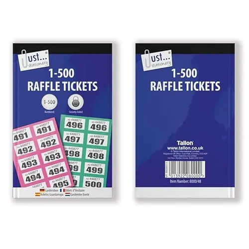 Just Stationery 1-500 Garderoben-Ticket