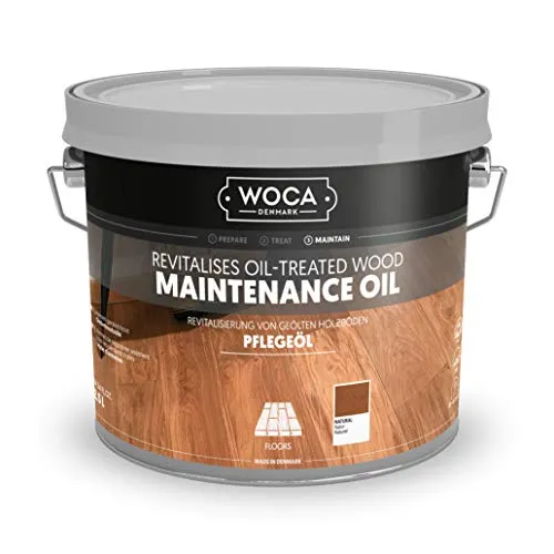 Woca Pflegeöl Natur 2,5 Liter - Hochwertiges Pflegeöl für Möbel, einfach aufzutragen, ideal für die Pflege von Holzoberflächen. Für ein schönes Finish und langanhaltenden Schutz.