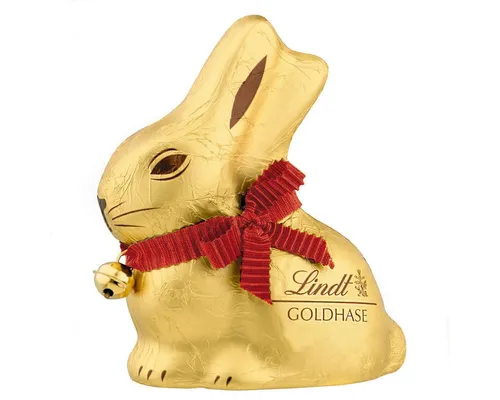 Lindt Goldhase 100g - Leckere Schokoladenfigur für Ostern, vegan und in hochwertiger Verpackung, ideal zum Verschenken oder Genießen.