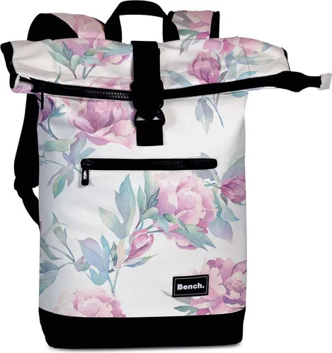 BENCH Rucksack hydro Rolltop, weiß/rosa, 20 Liter