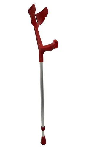 FabaCare Unterarmkrücke Krücke mit Softgriff Unterarmgehstütze, bis 130 kg Weinrot