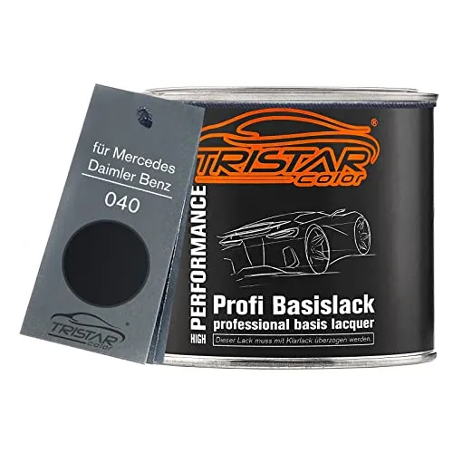 Produktbild TRISTARcolor Autolack Dose spritzfertig für Mercedes/Daimler Benz 040 Preto Formal Basislack 0,5L