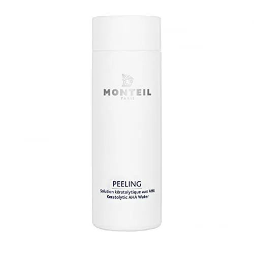 Monteil Peeling Keratolytic AHA Water 175ml - Gesichtsreinigung mit 8% Glykolsäure für ölige und großporige Haut. Wirkt desinfizierend, löst Verhornungen und verfeinert die Poren für eine glatte, strahlende Haut.