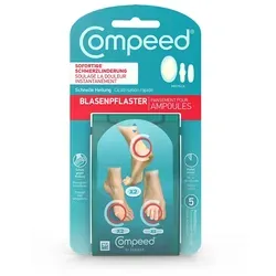Compeed Blasenpflaster Mixpack 5 St - Pflaster für schnelle Schmerzlinderung und Schutz bei Blasen, ideal für aktive Menschen und Sportler.