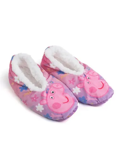 United Labels® Peppa Wutz Ballerinas Homesocks ABS Winter Hausschuhe gefüttert Hausballerinas