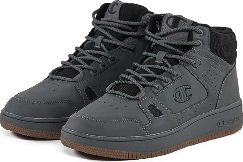 Champion RD18 MID CORD Herren Sneaker grau, Größe 45.5 EU - Sneaker aus Synthetik mit Mid-Cut-Schnitt für optimalen Knöchelschutz und rutschfester Gummi-Sohle – ideal für sportliche Freizeit-Looks.
