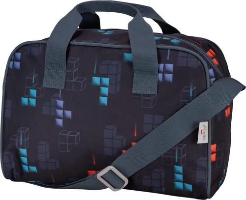 DerDieDas Sporttasche Ninja Fighter 35 cm - Sporttasche für Kinder mit coolem Ninja Fighter Design, aus recyceltem PET, ideal für Sport und Freizeit, umweltfreundlich und stylish.