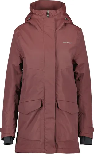 Didriksons Frida 7 Damen Parka - Größe 44, Farbe old rust - Funktionsjacke mit verstellbarem Saum und 2-Wege-Reißverschluss, ideal für wechselhaftes Wetter und Outdoor-Aktivitäten.