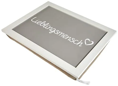 Out of the Blue 144196 - Kissen Tablett Lieblingsmensch - Sonstige Wohnaccessoires, vielseitig verwendbares Tablett mit stilvollem 