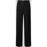 ONLY Marlenehose Schwarz - Nachhaltige High Waist Stoffhose - Stoffhosen mit recyceltem Polyester, lockerem Schnitt und eleganter Bügelfalte für einen stilvollen Look.