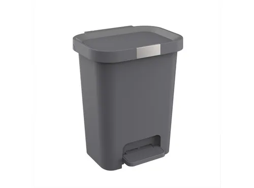 Engelland Mülleimer 25 L mit Soft-Close und Pedal - Moderner 25-Liter Treteimer aus hochwertigem Kunststoff mit Soft-Close-Funktion. Ideal für Küche, Bad oder Büro – hygienisch, leise und mit rutschfesten Füßen für einen stabilen Stand.