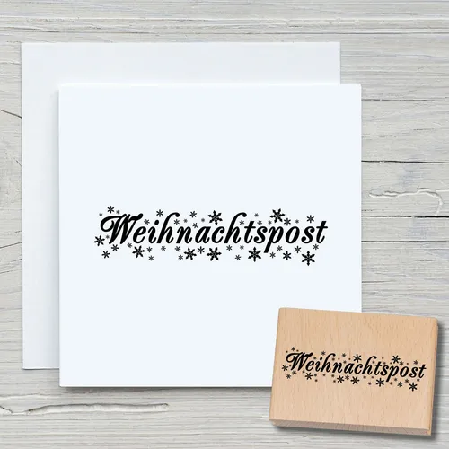 Stempel Weihnachtspost - Motivstempel Holzstempel Scrapbooking Karten Briefe DIY