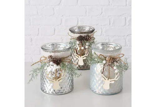 BOLTZE Kerzenständer Silber von BOLTZE