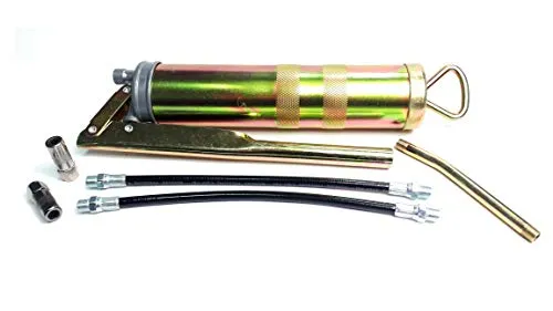 Set Handfettpresse Fettpresse Handehebelfettpresse Schmierpresse 400ml +Zubehör