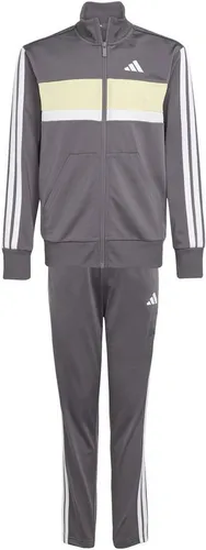 adidas Sportswear Trainingsanzug J 3S TIBERIO TS (2-tlg) grau 152 EU - Trainingsbekleidung für sportliche Aktivitäten, aus 100% Polyester, pflegeleicht und ideal für Laufen und Freizeit.