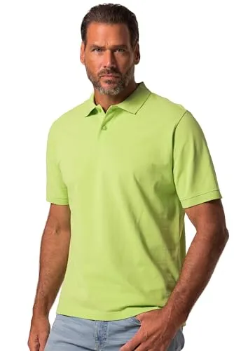 JP 1880 Herren Poloshirt in Übergrößen, maigrün, L-8XL - Sportives Poloshirt mit Polokragen und atmungsaktiver Feinstruktur für hohen Tragekomfort. Ideal für den Alltag und geprüft nach OEKO-TEX Standard 100.