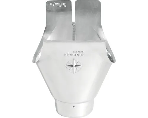 Zambelli Rinnenstutzen Titanzink rund für Rinnengröße 280 mm Ablauf Ø 76 mm