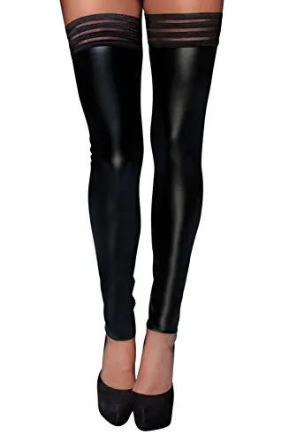 Produktbild Noir Handmade Wetlook Strumpf F158 Größe M